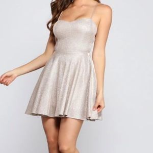 Ariana glitter knit party dress